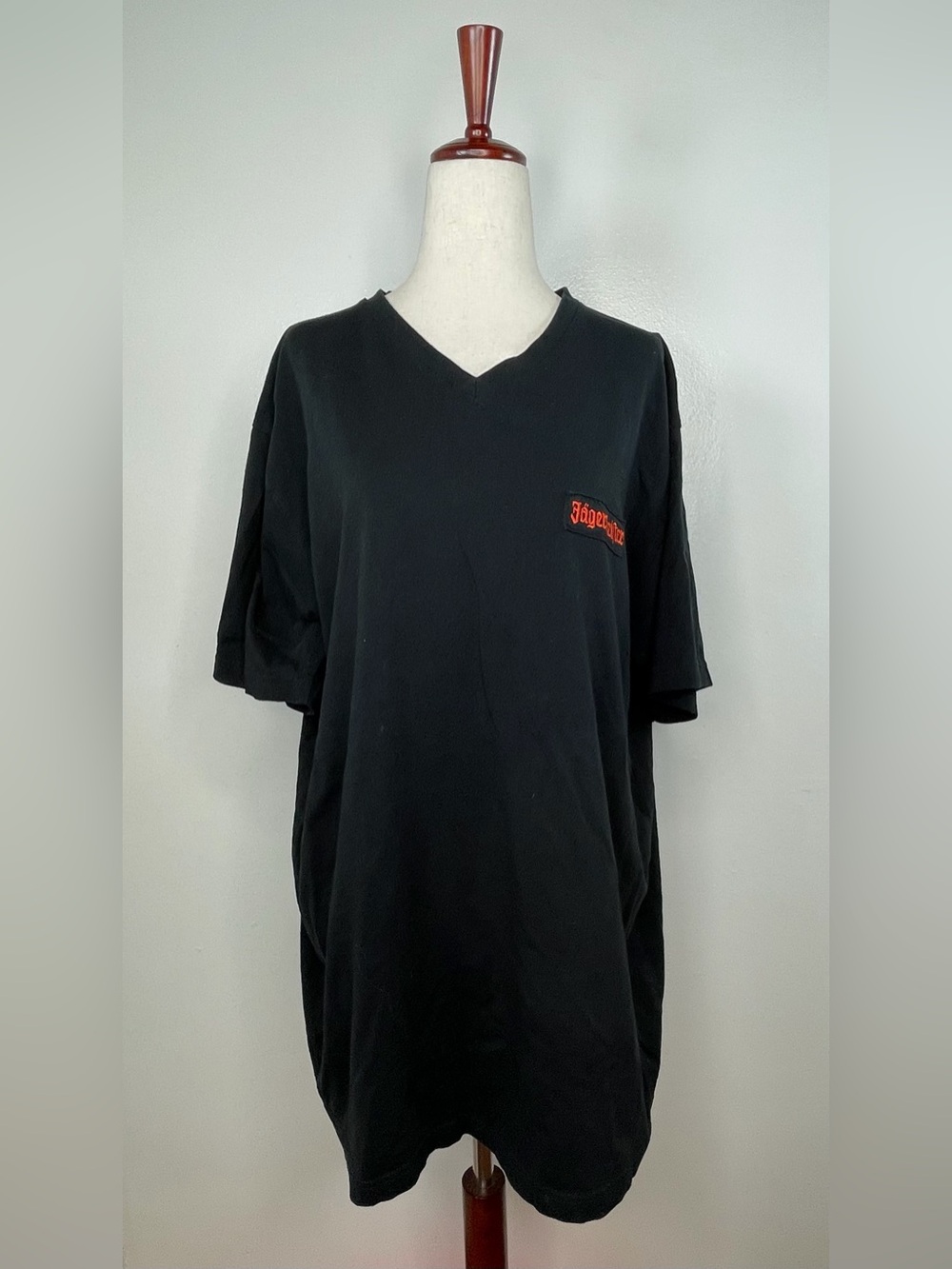 Jagermeister Short Sleeve V Neck Pocket Tee Shirt - Picture 2 of 7